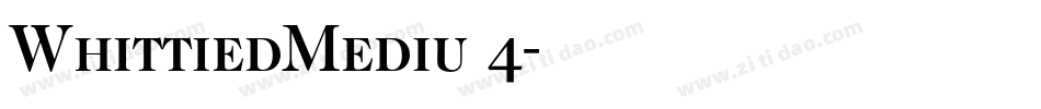 WhittiedMediu 4字体转换